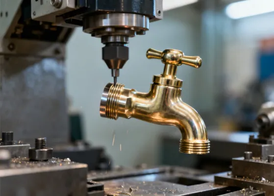 Delta Faucet precision machining of brass components