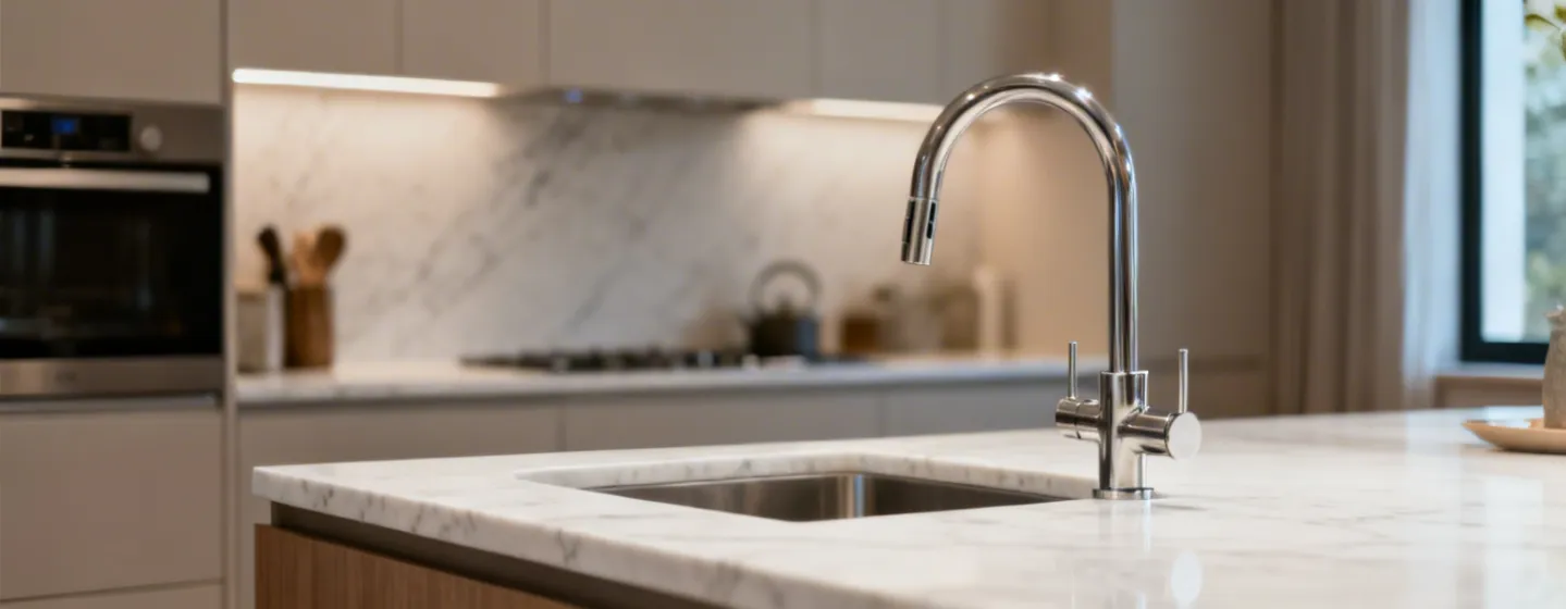 Delta Faucet installed in a modern kitchen